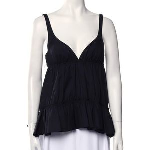 Balenciaga Scoop Neck Sleeveless Top